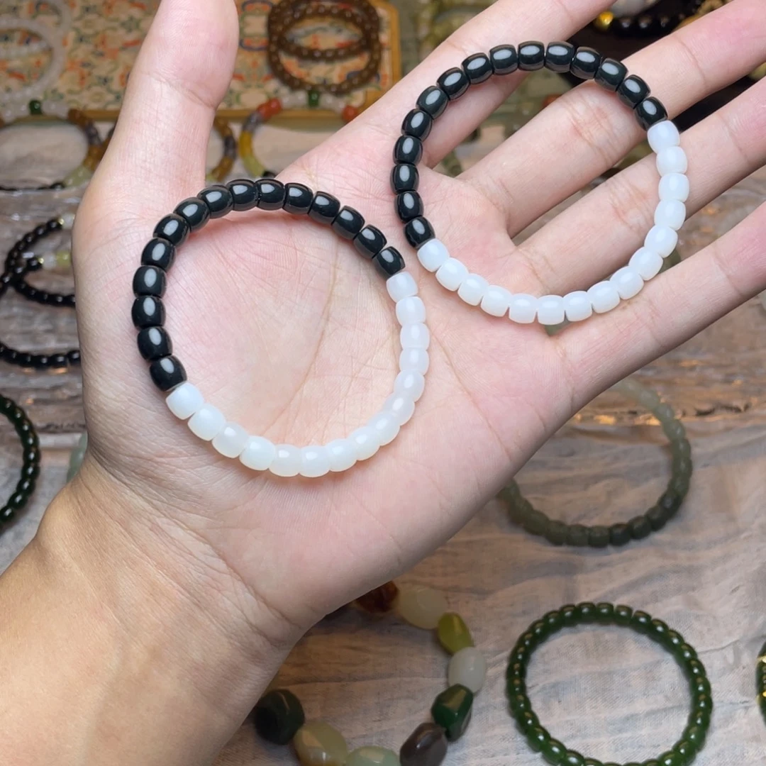 和田玉未镶嵌手链