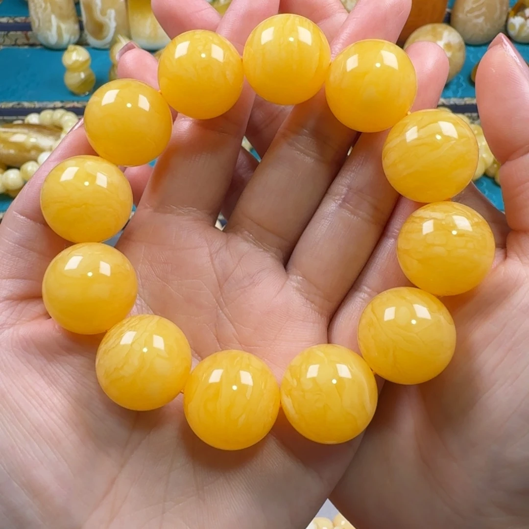 琥珀未镶嵌手链同料
