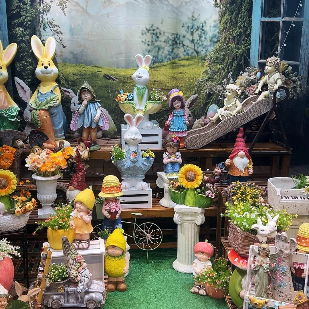 花园摆件红红火火