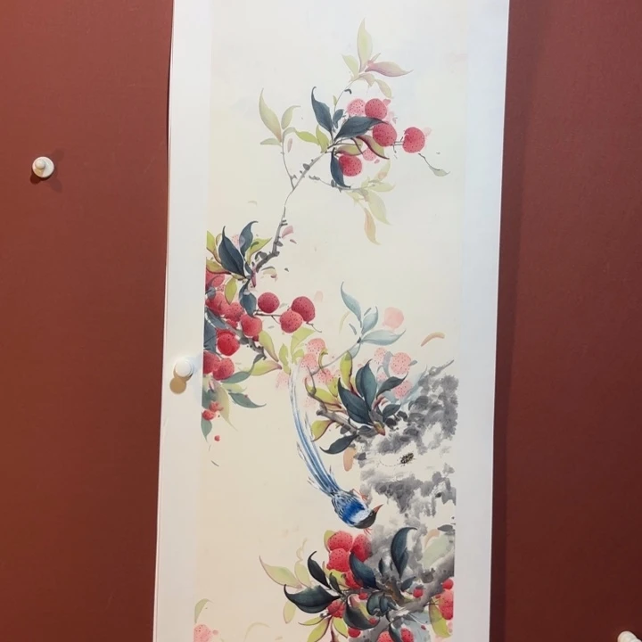 国画听兰老师花鸟