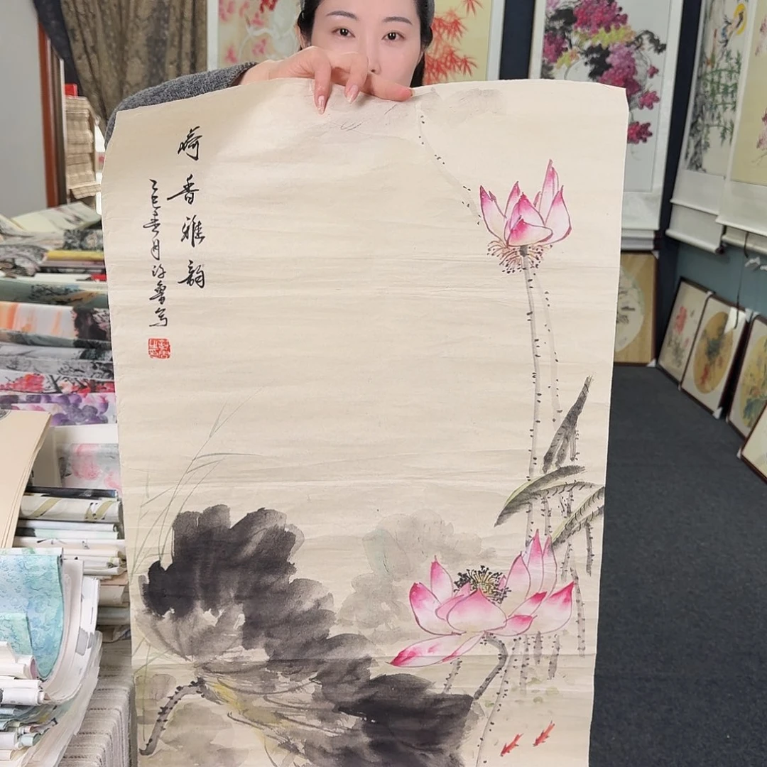 纯手绘国画作品好看