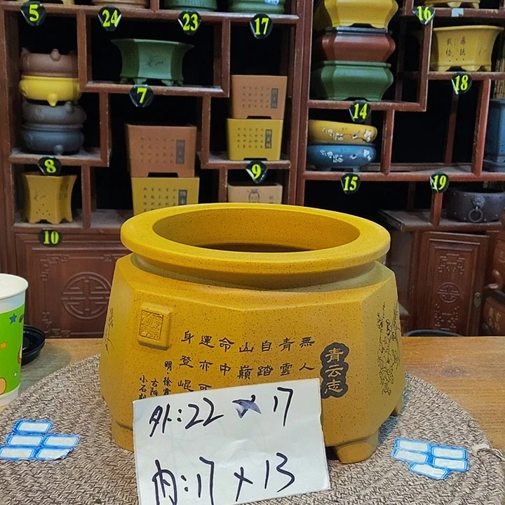 紫砂花盆紫砂花盆