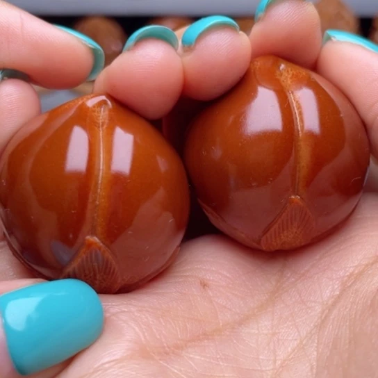 吊坠橄榄核寿桃手球3.5