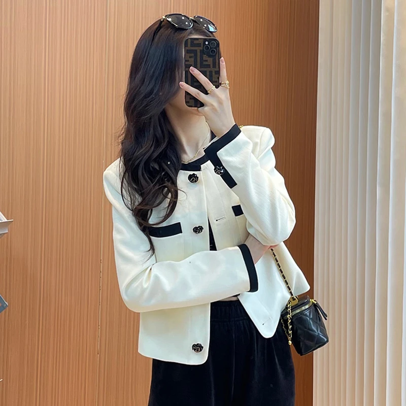 UQS纯欲慵懒风外套2025秋高级感小香风外套老钱风松弛感女装贵气