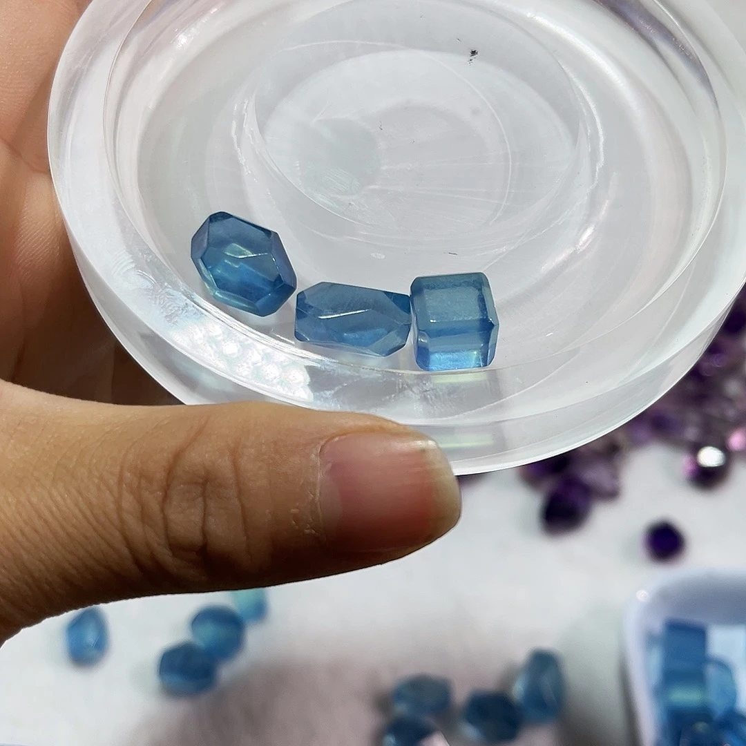 水晶耳饰未镶嵌草***子12打孔