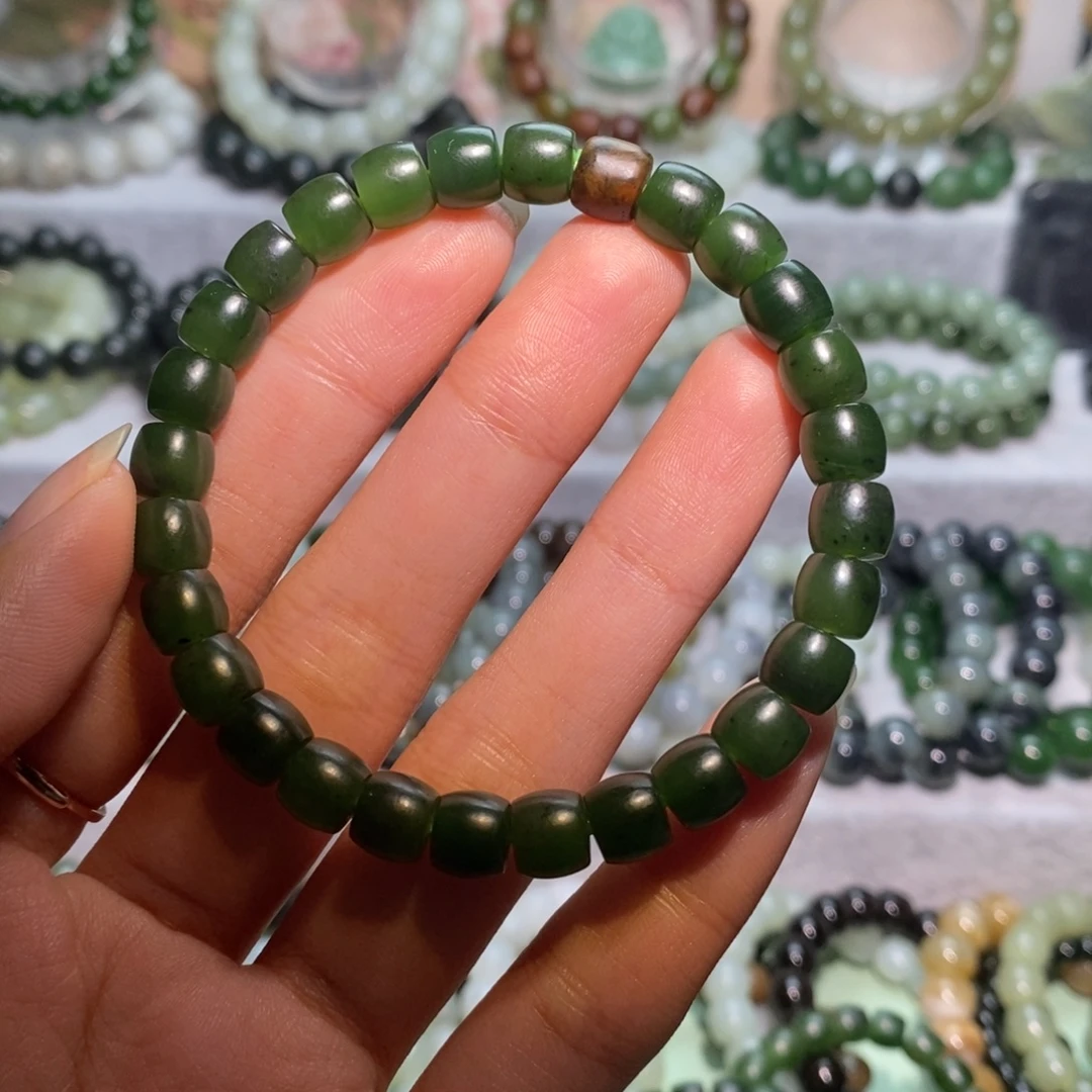 和田玉未镶嵌手链