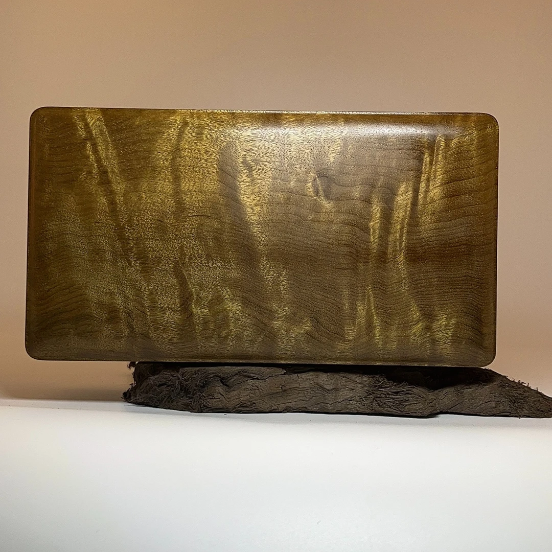 金丝楠小叶桢楠暗榫结构水波云彩一木一器明式手捧盒/士林典藏1*1