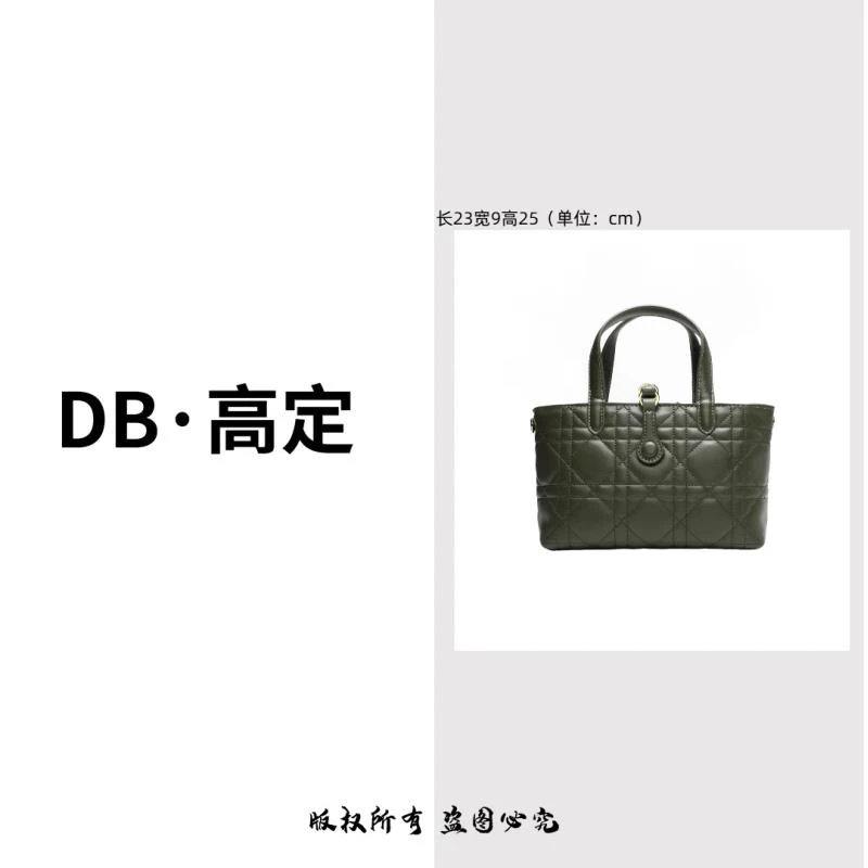 2025早春新款【墨绿色】独立设计师款时尚百搭单肩菱格手提包