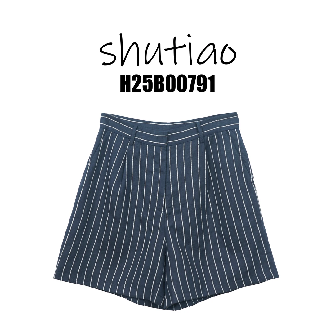 【SHUTIAO】2025夏季：新款小众设计款短裤H25B00791