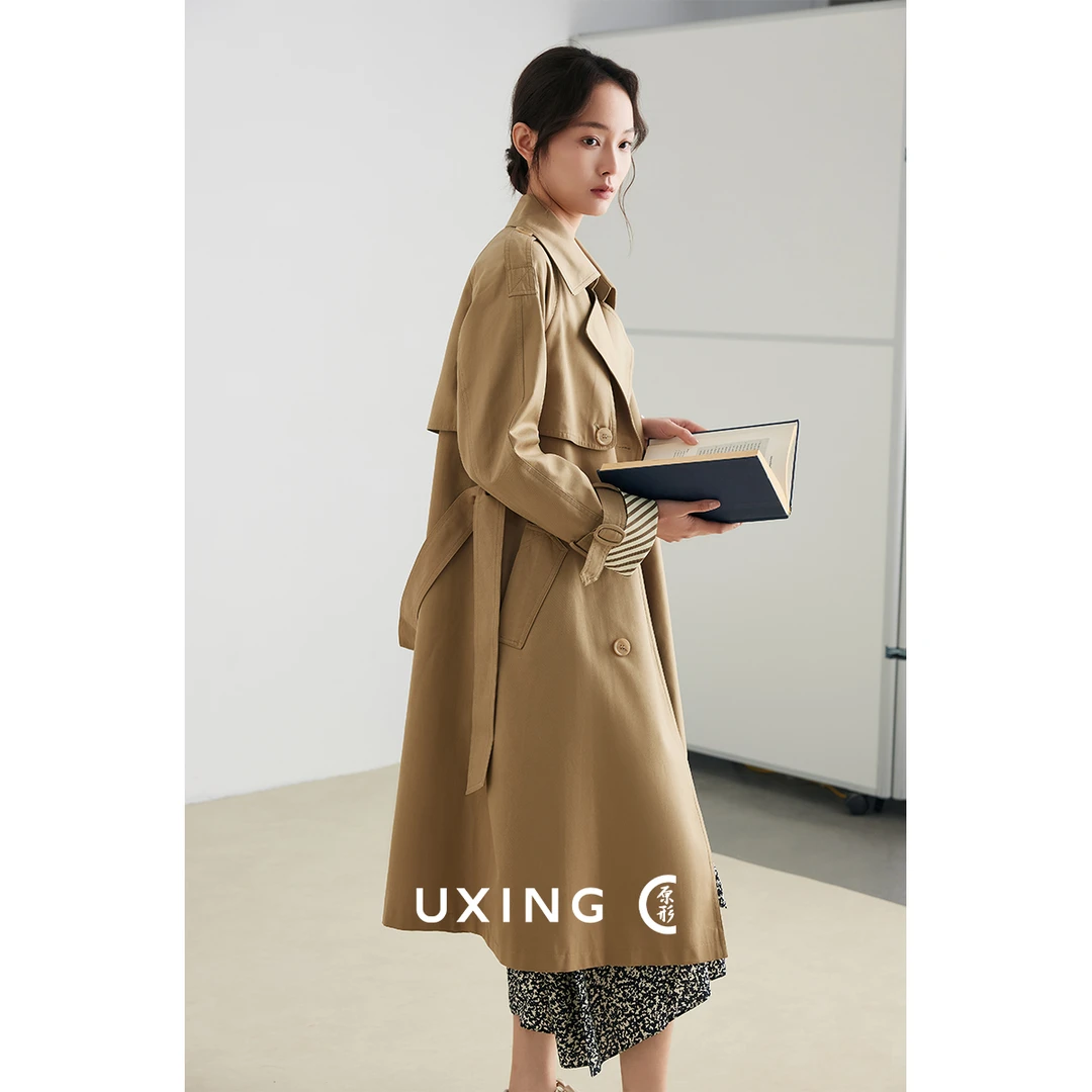 原形2025秋季新款经典英伦风气质休闲风衣外套90235