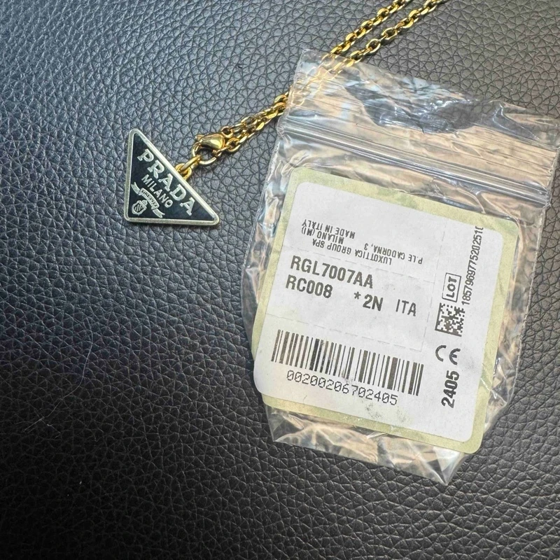 95新 Prada/普拉达 零件单个/ 乱乱子中古102707不支持鉴定 黑金