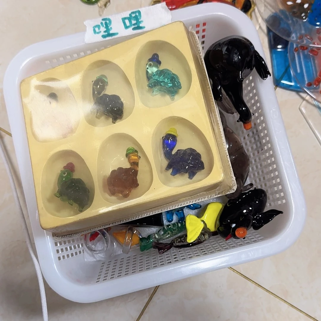 琉璃手工艺品哩*摆件