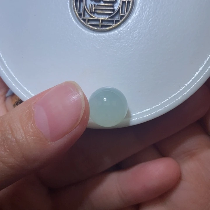 翡翠散珠卡11.8天然缅甸翡翠单珠