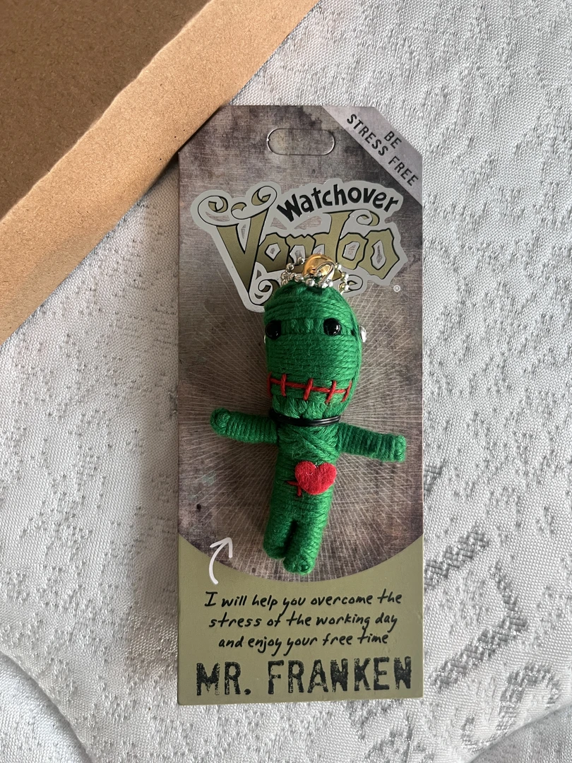 潮玩手工DIY木乃伊巫毒娃娃缠线玩偶公仔挂件（带故事卡）-弗兰肯