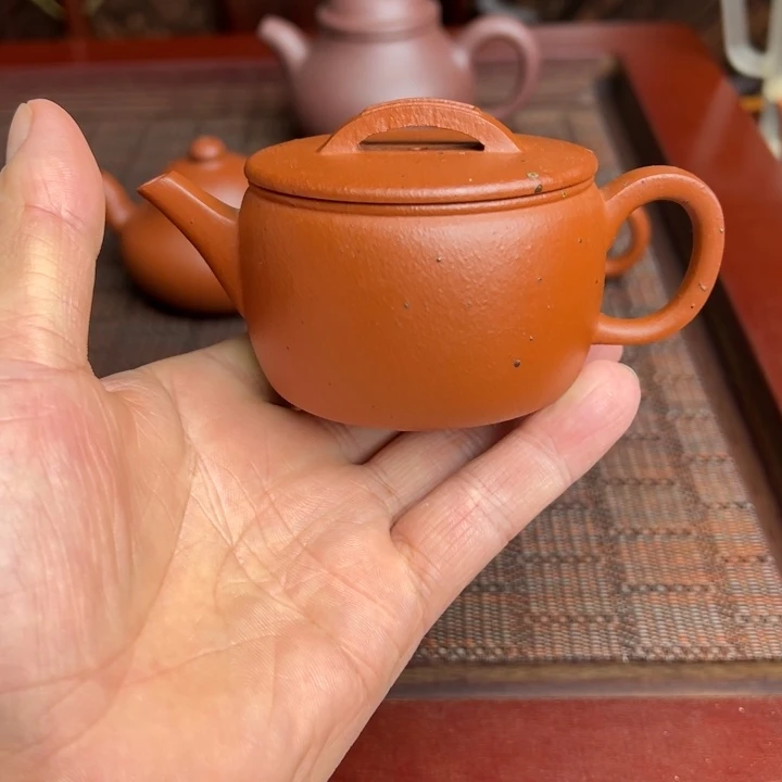 茶壶紫砂黄龙山朱泥、生砂半手工