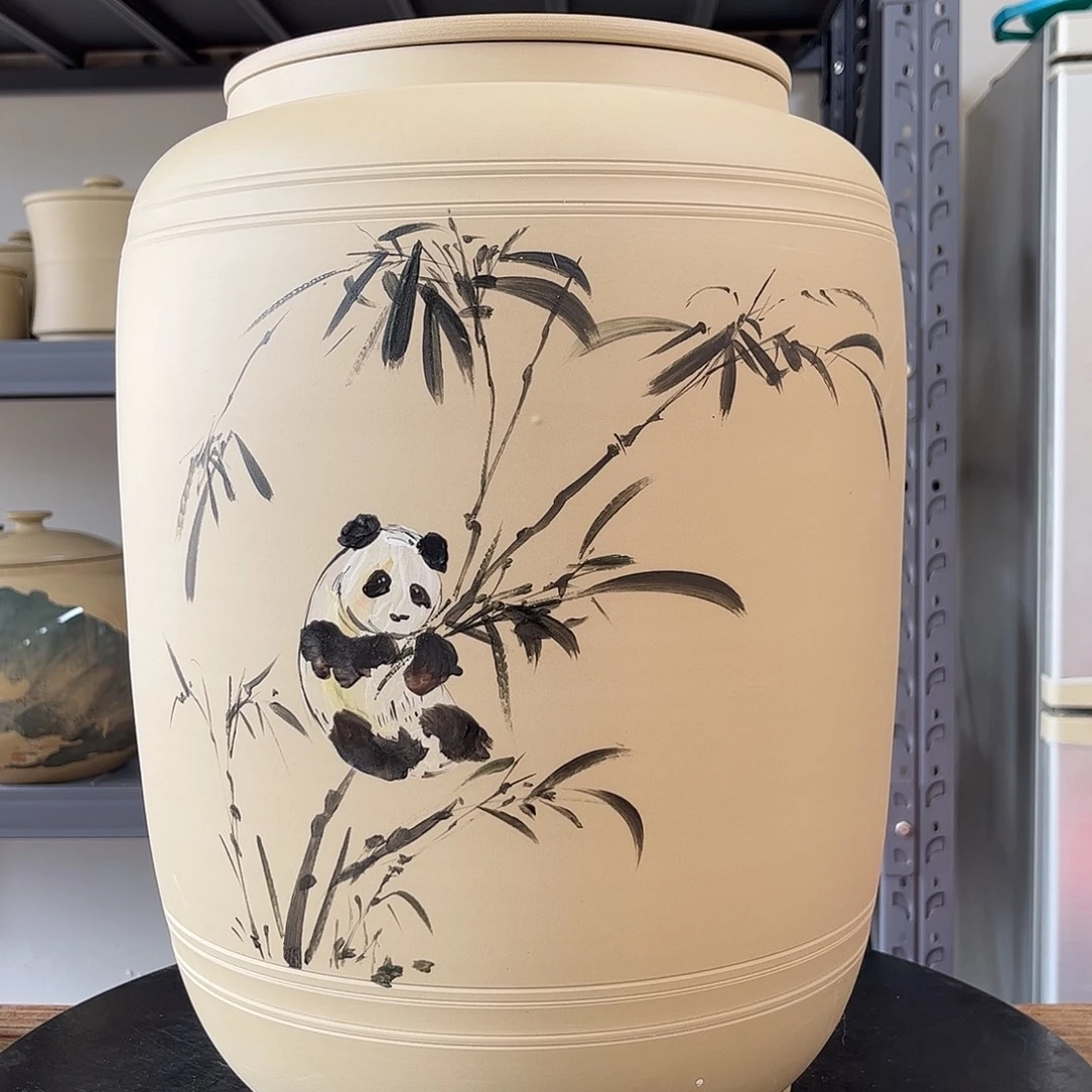 罐福利白泥哑光彩绘20L水缸