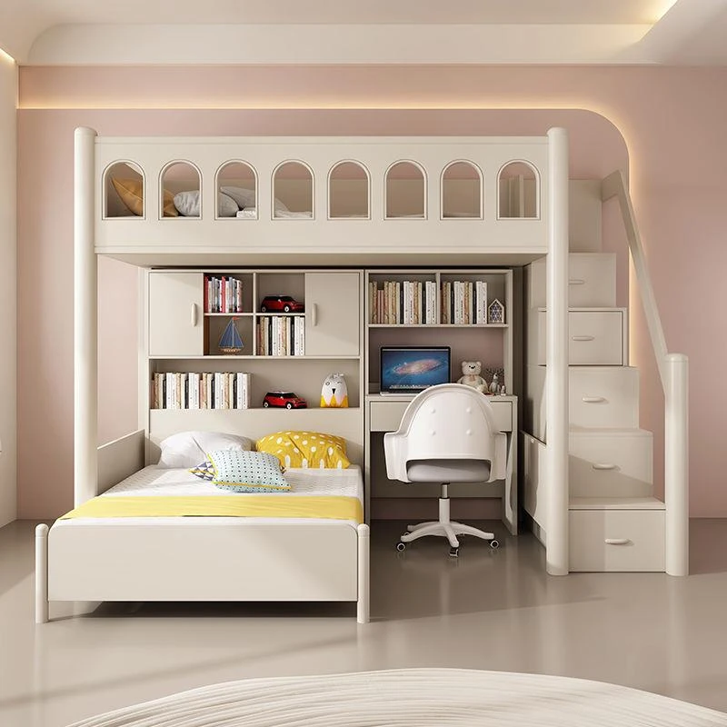 交错式上下床错位型双层床小户型双人上下铺儿童床高低子母组合床