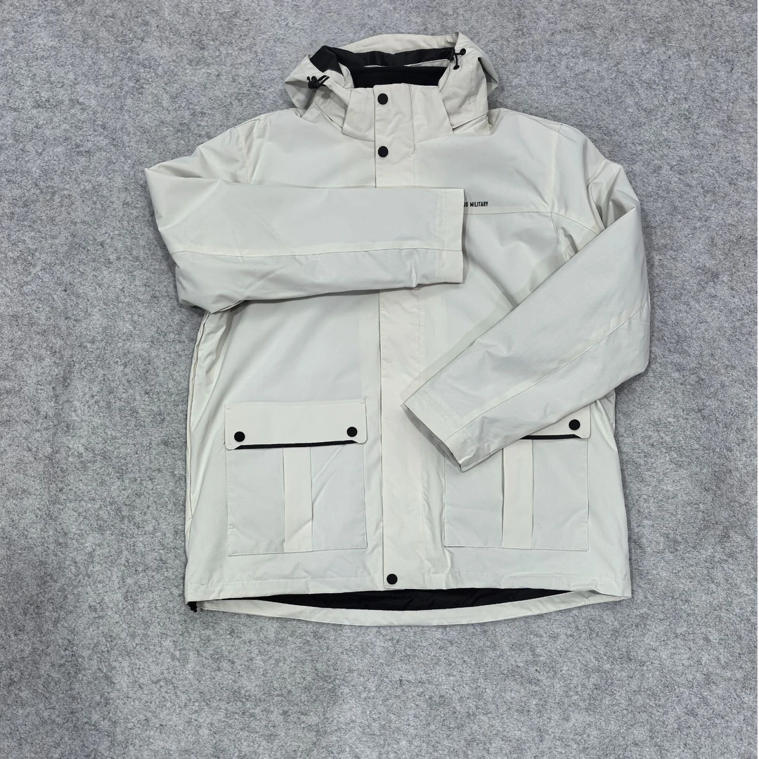 D03-120508-SWI立体口袋可拆卸内胆时尚舒适冲锋衣外套