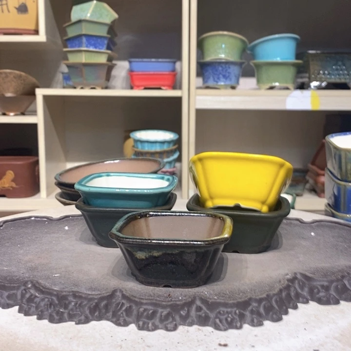 紫砂花盆瑕疵3.5-8。。。（5）