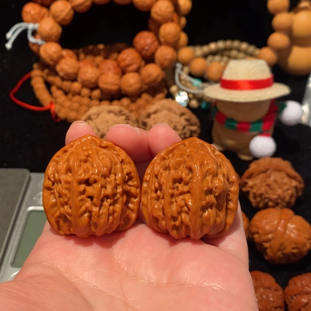 文玩核桃把件36白狮子