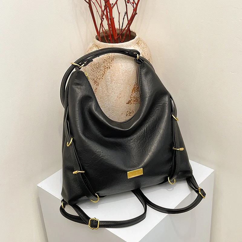 643 时尚大容量背包质感通勤单肩包斜挎包