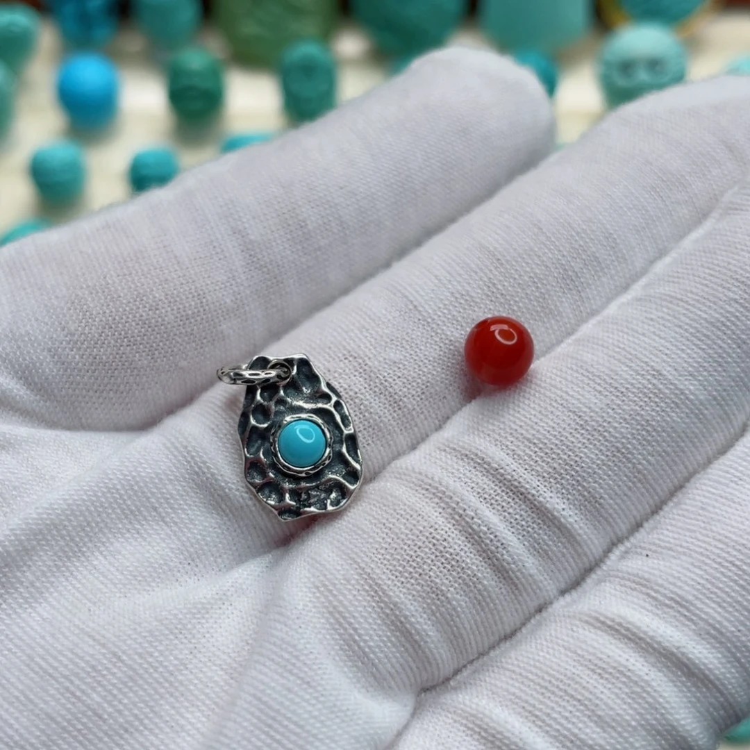 南红玛瑙银S925镶嵌珠宝奇石