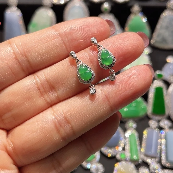 翡翠银S925镶嵌颈饰