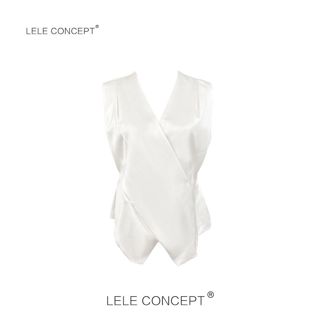 LELE CONCEPT丨【如一】时尚极简设计师款交叉无袖上衣S1100
