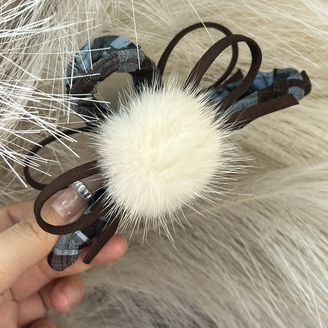 【13cm秋冬水貂毛抓夹】小香气质百搭抓夹