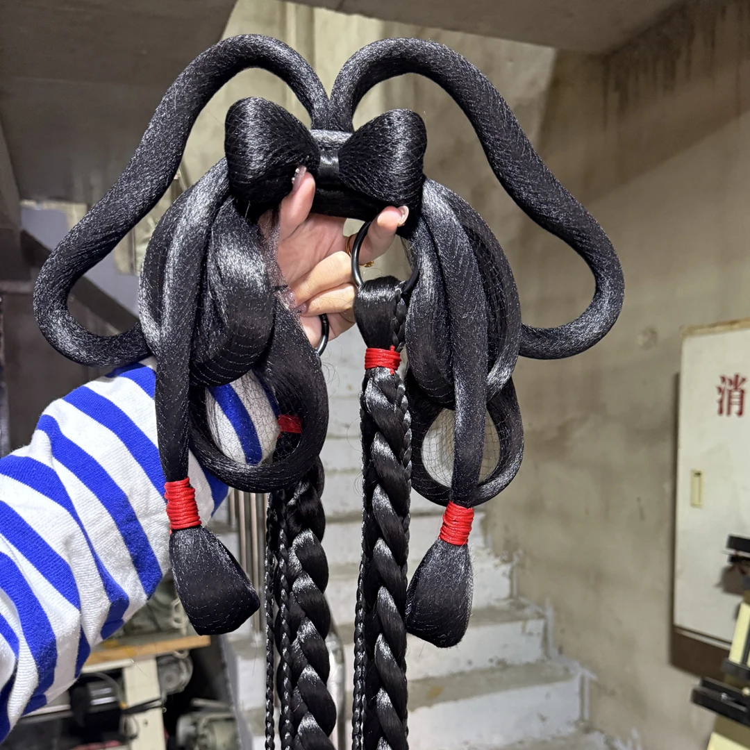 小财神假发发髻 手工制作默认微瑕 建议慎拍