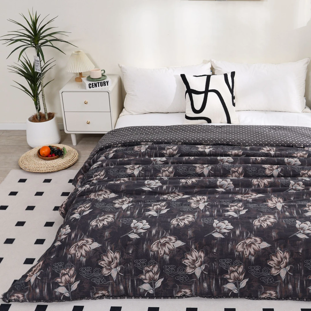 【M驼绒被-如花似锦】200*230cm高端恒温保暖被