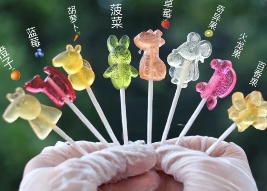 手工水果蔬菜棒棒糖