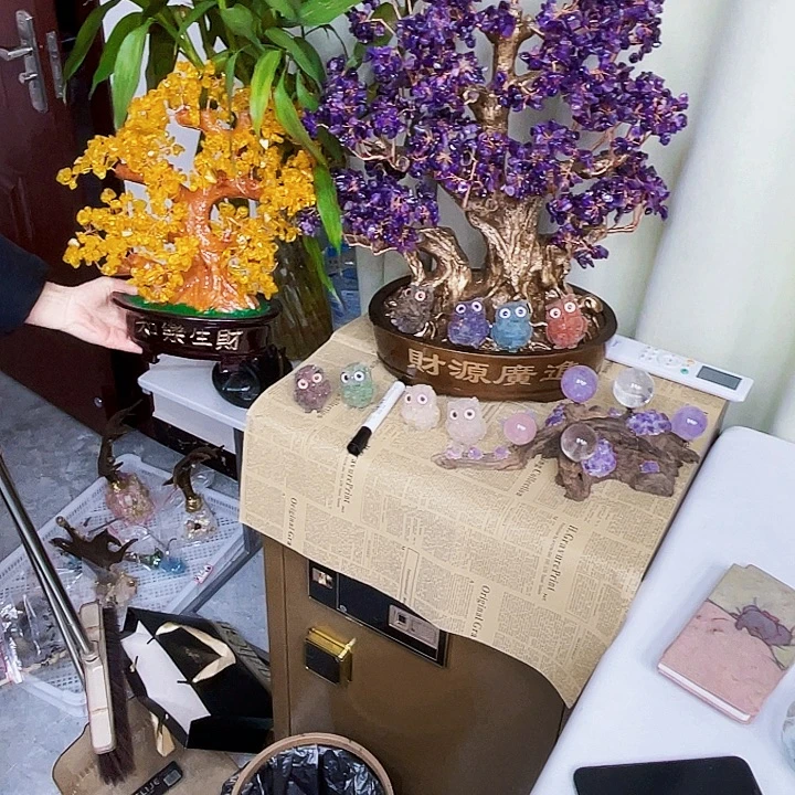 派***～紫晶摆件未镶嵌水晶