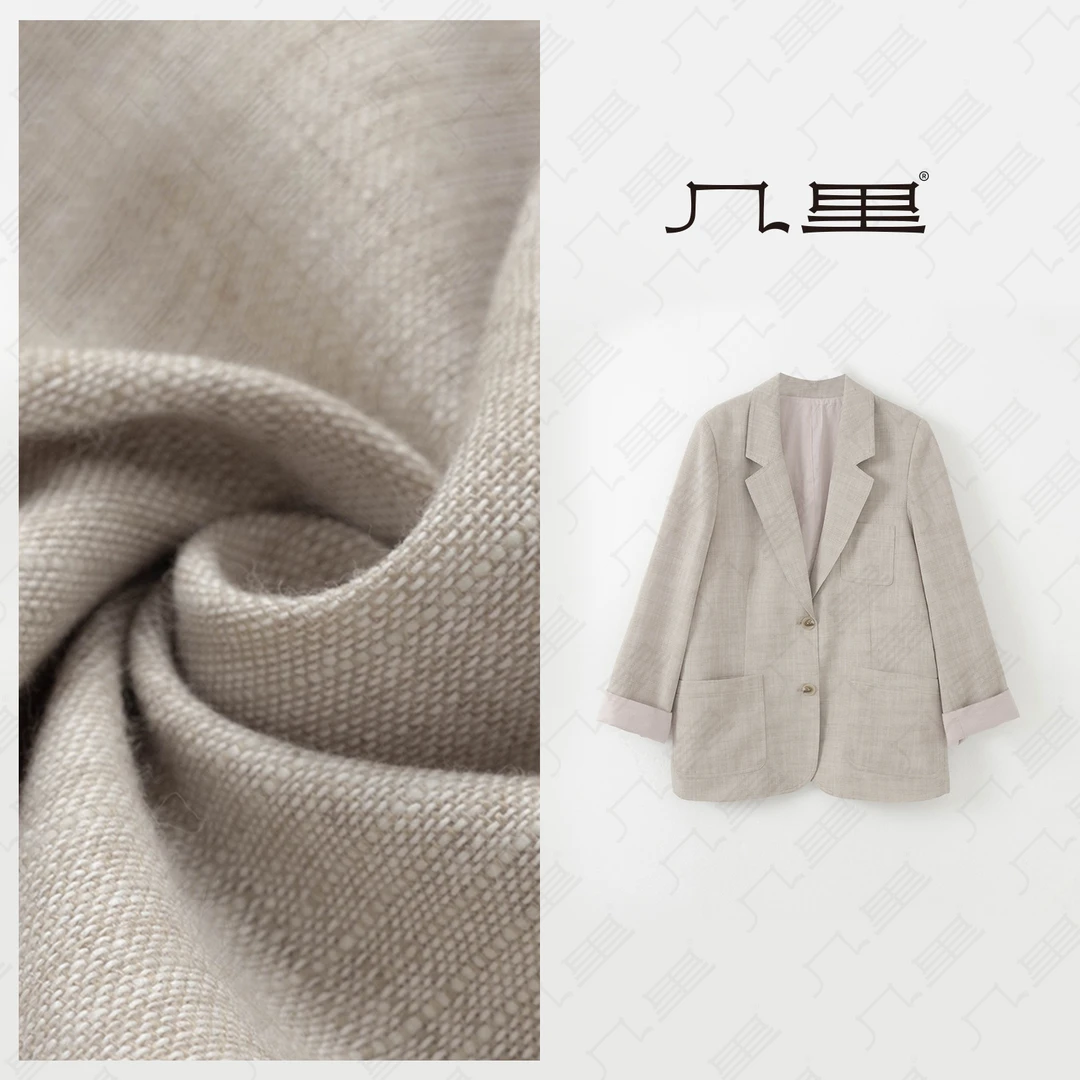 几里与麻【曲裾亭】百搭气质高级西装外套 衣长70 胸围105 2022291