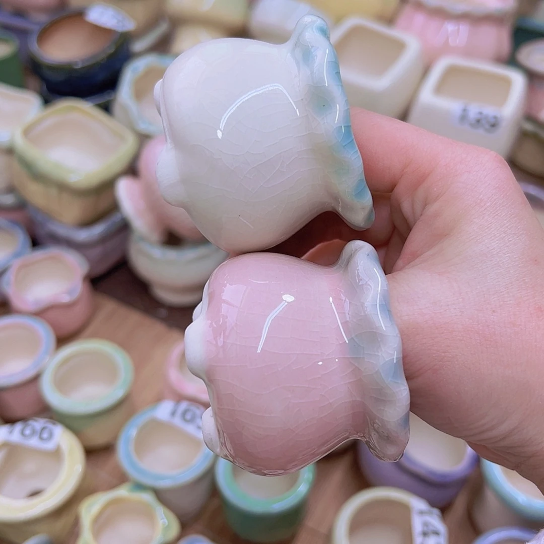 红陶陶瓷花盆当场满12包邮