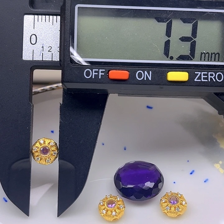 颈饰银S925镶嵌紫晶紫晶925镶嵌76