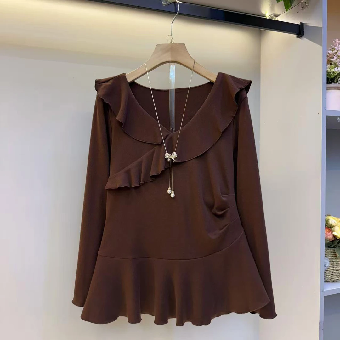 2025年秋季新款遮肉显瘦高品质时尚女人衫