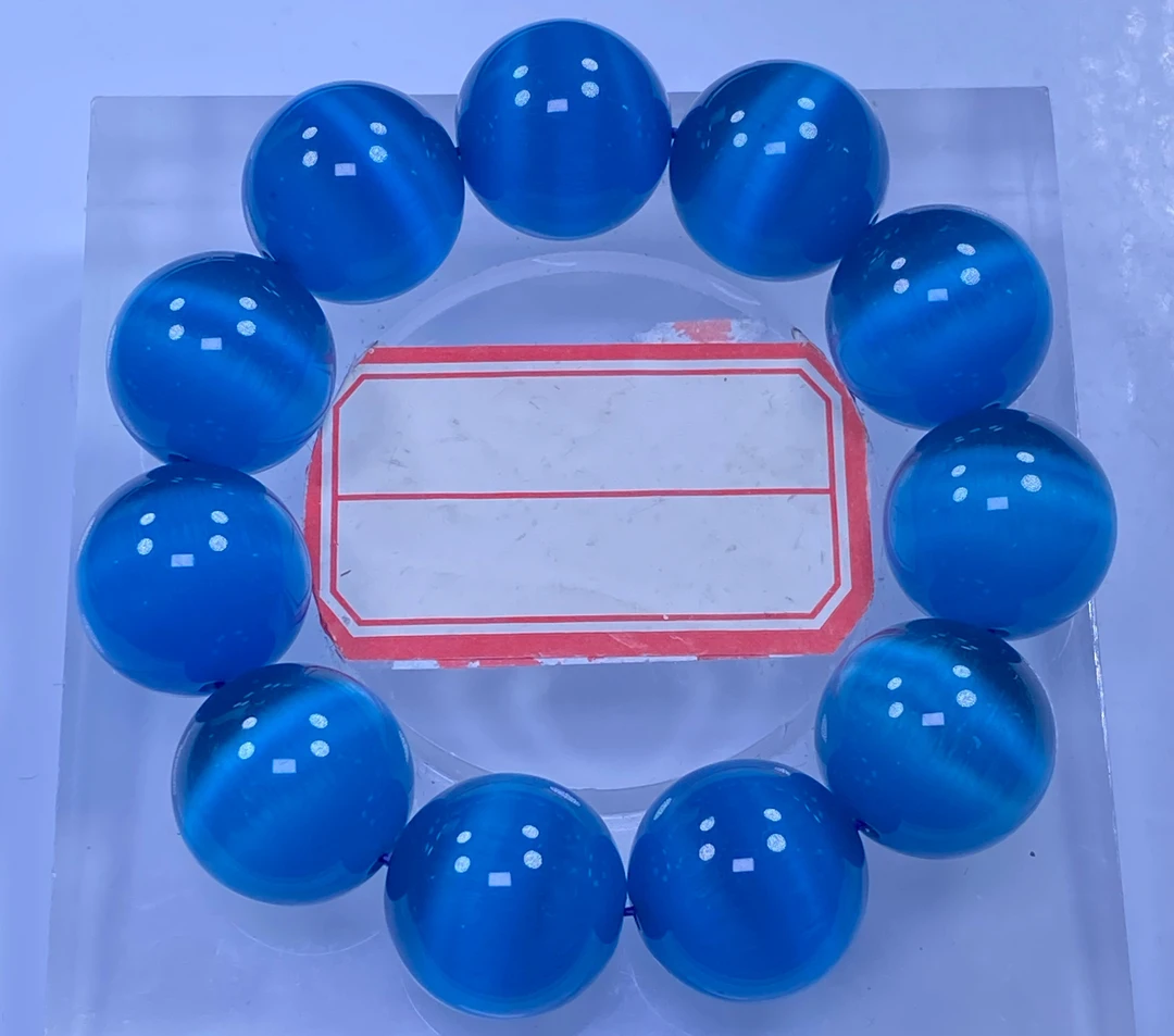 海蓝色猫眼20mm手串发一条G07