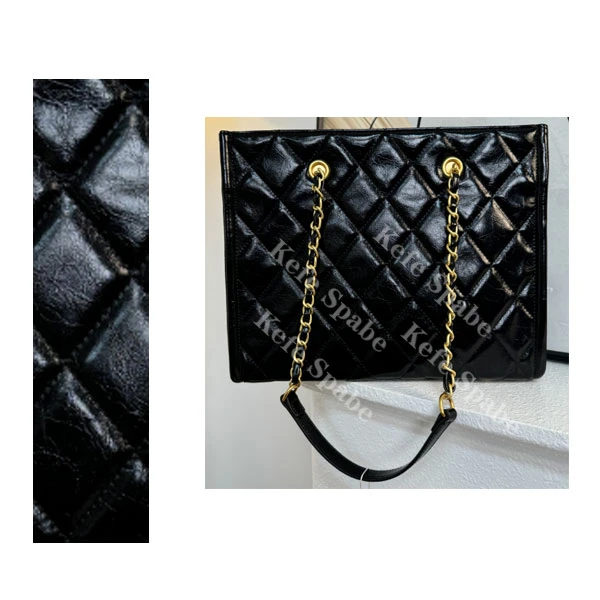 PG305 25新款 高级感大容量菱格链条托特包 黑