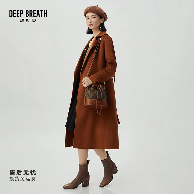 DEEP BREATH深呼吸经典时尚复古水桶包单肩斜挎手提包AB10209