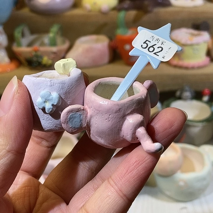 562 手工手绘盆满29包邮