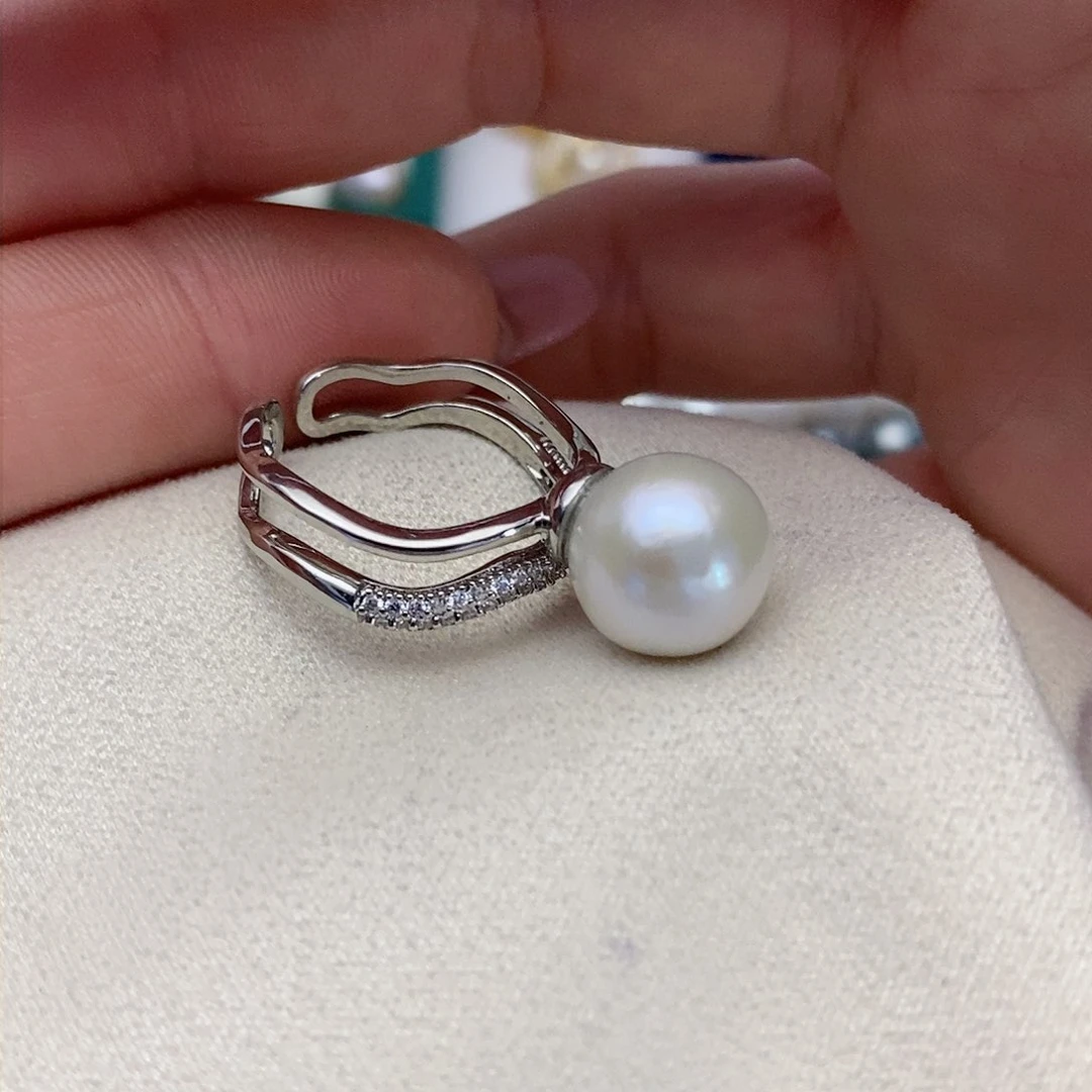 【闪购商品】淡水珍珠戒指合金48