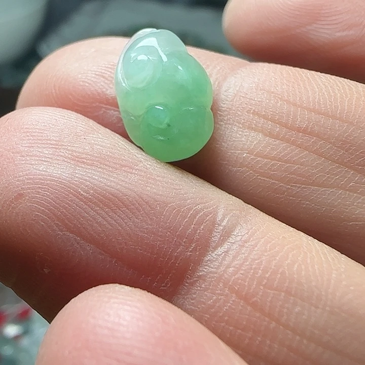 翡翠未镶嵌颈饰天然缅甸翡翠如意