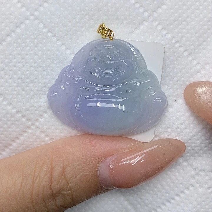 颈饰18K金镶嵌翡翠