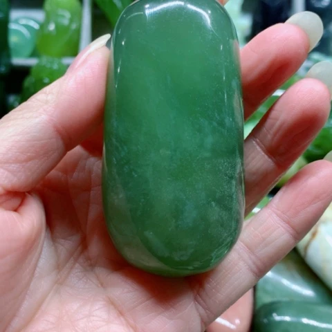 蛇纹石玉未镶嵌手把件
