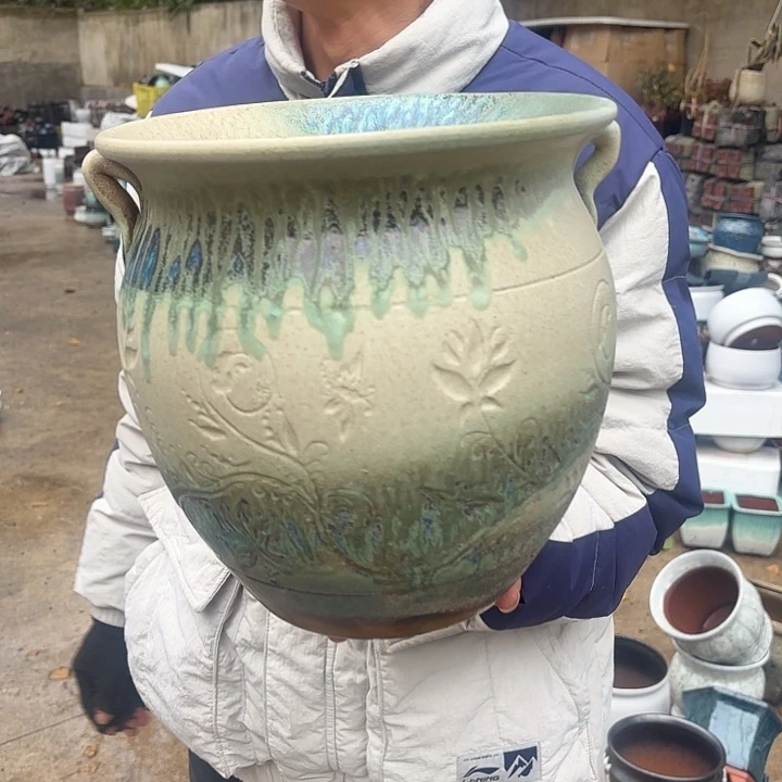 红陶复古绿口径26高度26