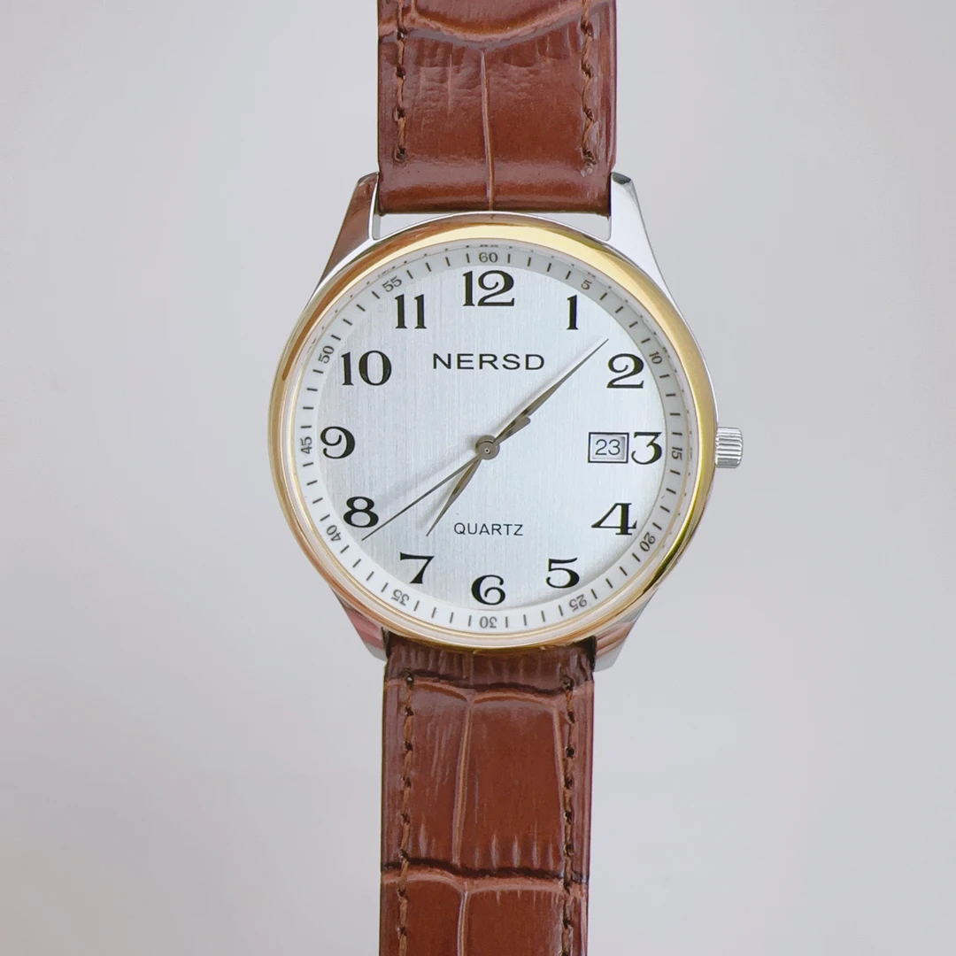 耐尔斯顿进口石英男表防水蓝宝石镜面皮带日历撤柜少量库存高品质