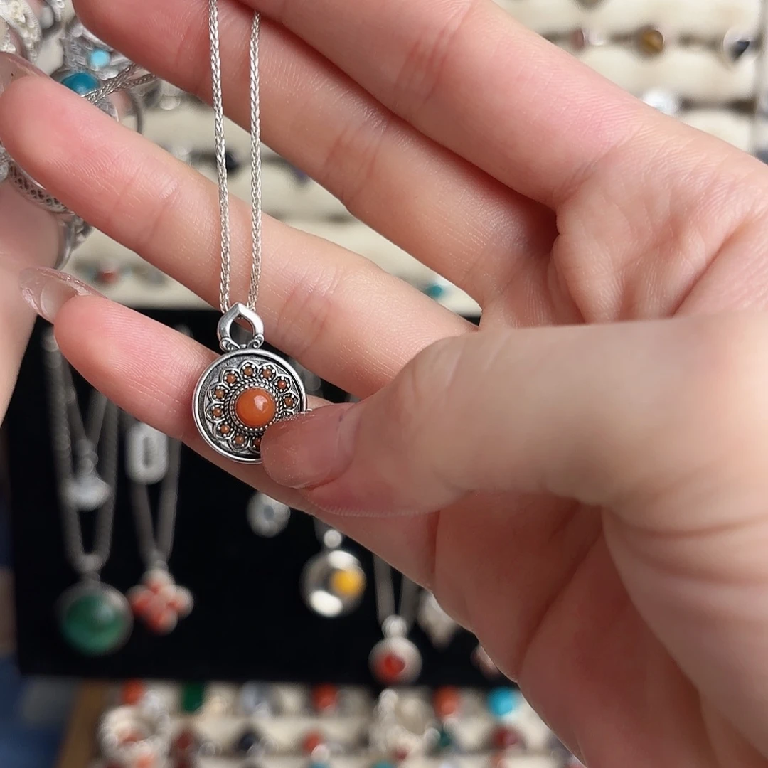 925银925银红项链