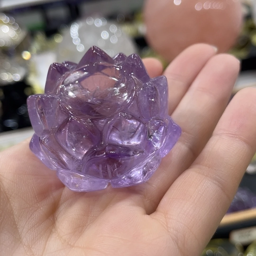 未镶嵌珠宝半成品水晶莲花底座