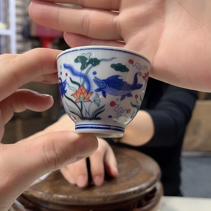 摆件陶瓷////景德镇陶瓷瓷器。杯。